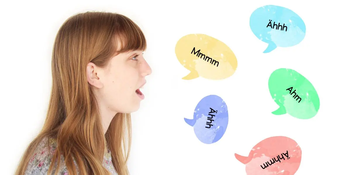 Frau verwendet Fülllaute